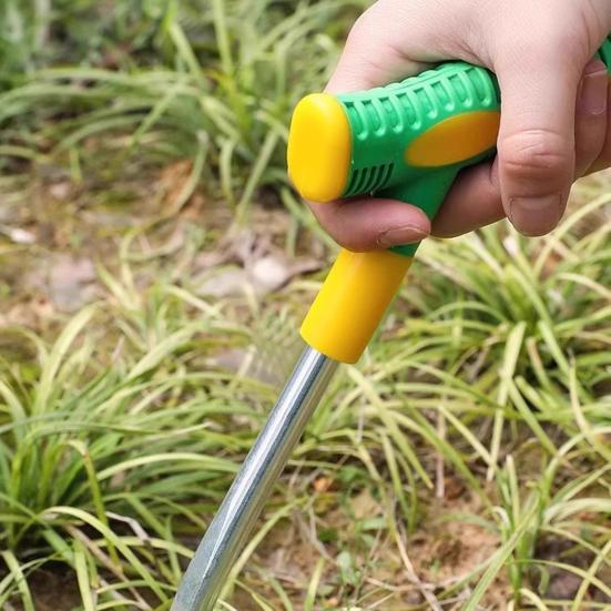 Zahradní malá ruční lopatka s protiskluzovou ergonomickou rukojetí Design ve tvaru T Zahradní lžíce Nástroj k odstraňování plevele