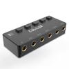 Cubilux Audio 5 Splitter with 1 Input 5 Output Mm Earphone 5 Way Music Electronic Instrument Signal Splitter 6.35mm Switch, 6.35 Splitter, 1/4