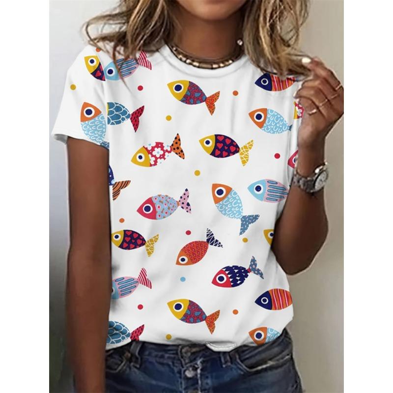 2025 Cartoon Cat Women's T-Shirts Fashion Top Tee 3d T-Shirt Harajuku Casual Short Sleeve O-Neck Oversized Female Clothing