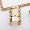 Fashion Exaggeration Smooth Bracelet Simple Extra Long Hollow-Out Open Adjustable Extra Wide Bracelet Women Jewelry Accessories