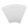 20pcs Silver Large Round Eye Knitter Needles for Sewing Embroidery 52mm Length