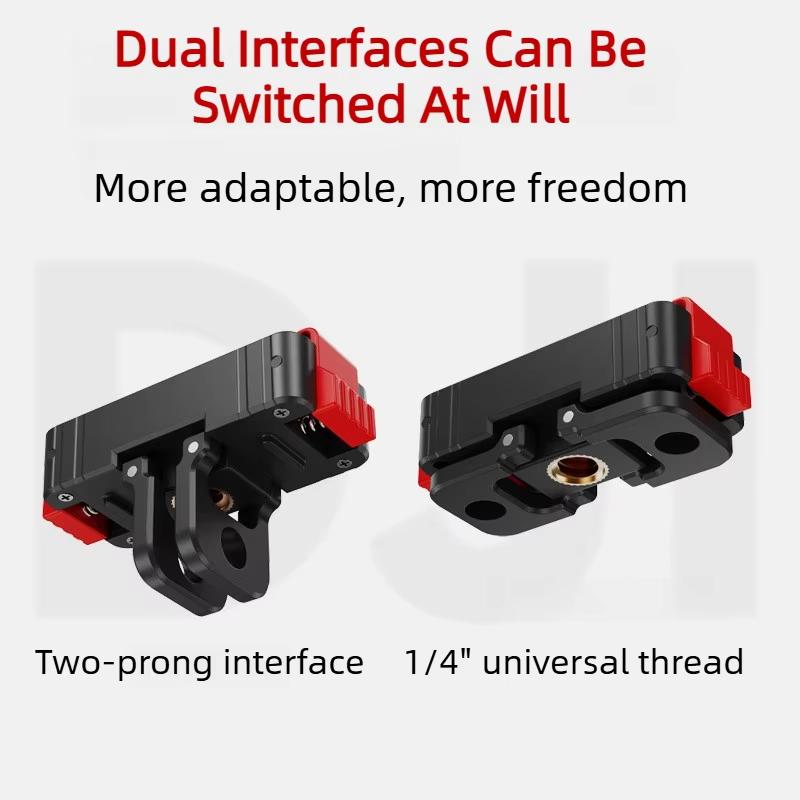 Alloy Magnetic Quick Release Adapter Base For Insta360 Acepro2 X5 Mount Adapter Bracket 1/4 Thread Interface For Action6 5 4