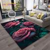 Rose Love Flowers Daisy Nordic Carpet Rug for Home Living Room Bedroom Sofa Doormat Decor,kids Play Area Rug Non-slip Floor Mat