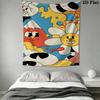 Colorful Cartoon Characters Pattern Home Decor Tapestry, Wall Hanging, Decorative RV Wall Cloth.ZGT0914166