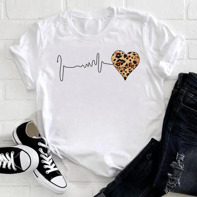 Liebliches Herz Fahrrad Schwarzes T-Shirt Mädchen Harajuku Koreanischer Stil T-Shirt Tops Kawaii Damen T-Shirt Liebe Frauen T-Shirts