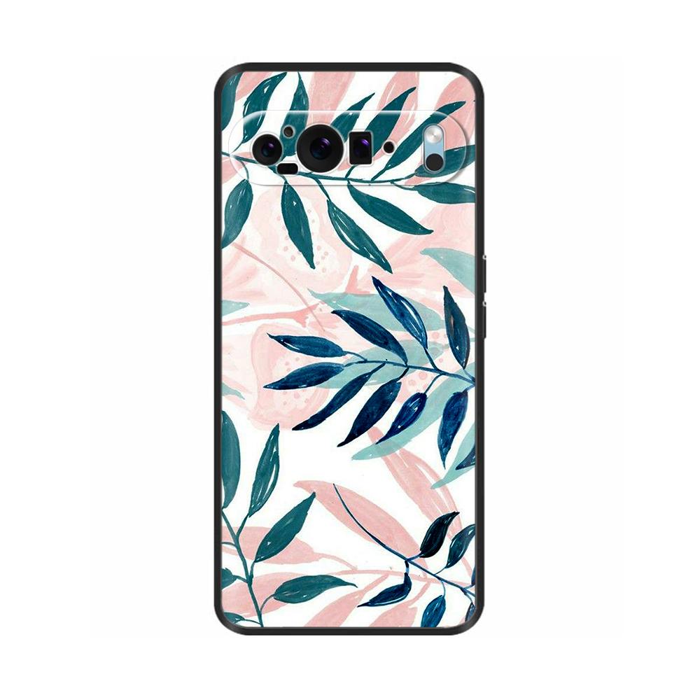 For Google Pixel9 / Pixel 9 Pro XL Phone Case Cute Flowers Painted Silicone Back Covers for Google Pixel 9 Pro XL Fundas Shell