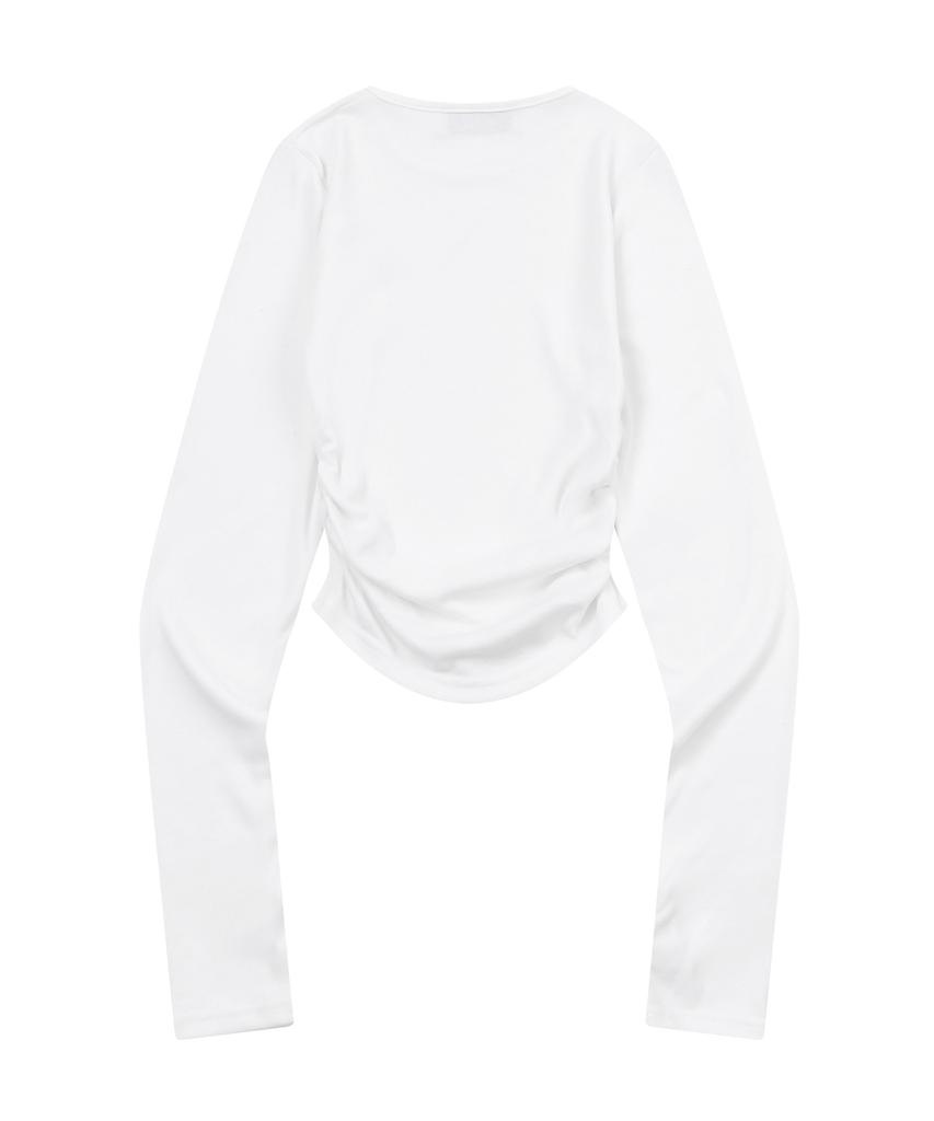 Mucent Deli Crop Shirring Tee (3 Colors)