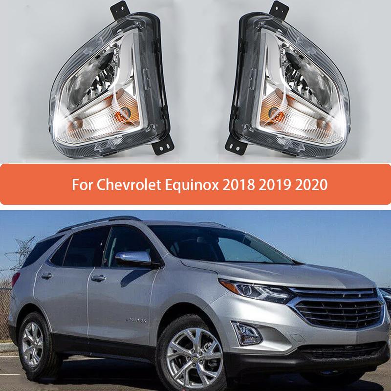 1Pcs Left/Right Car Front DRL Fog Light For Chevrolet Equinox 2018 Auto Driving Lamp Daytime Running Light Bumper Lamp