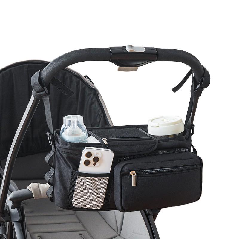 Organizator universal suspendat pentru cărucior: Geantă Versatilă pentru Cărucior de Bebeluși și Geantă Crossbody de Depozitare pentru Mami