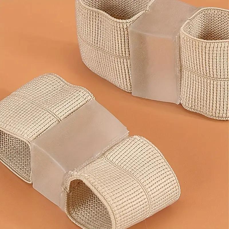 Silicone Toe Corrector Double Ring Design Elastic Big Toe Valgus Bunion Relief Overlap Splitter for Foot Pain Relief