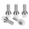 12x1.25 Wheel Lug Bolts 5 Pcs Silver Lug Shank 28mm Compatible with Jeep Compass Renegade Fiat Cherokee Acorn, 28mm Shank 19mm Hex 2.45 Inch Length