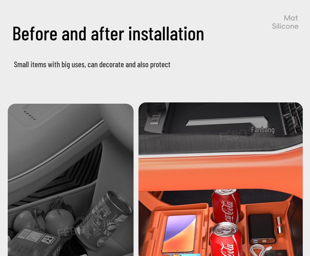 Compatible with 25 Galaxy M9 Models: Central Control Storage Box for Car Interior Accessories.
