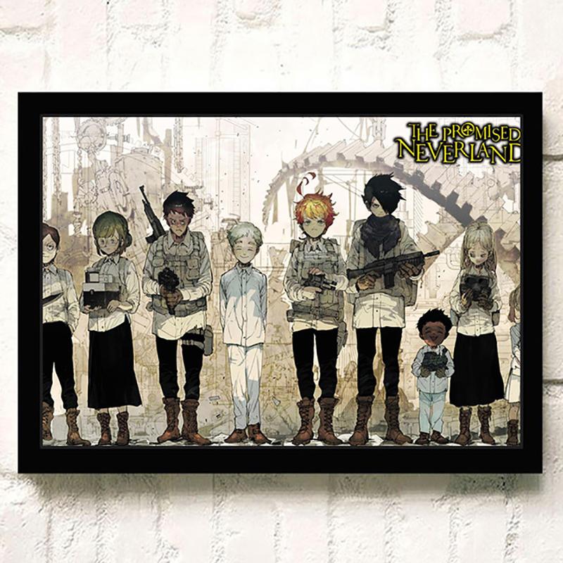 Popular 5D Diy Cross Stitch The Promised Neverland Painting Full Drill Cross-Stitch Crafts Kit Wall Sticker Home Decor
