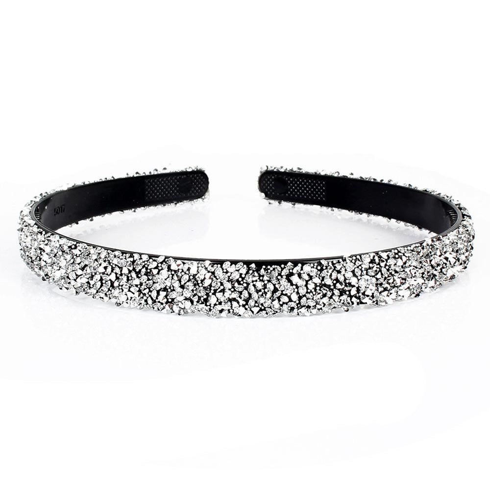 Fashion Women Luxury Rhinestones Simple Simulated Pearl Crystal Hairbands Pearl Headbands Hair Hoop Hair Accessories