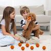 12Pcs Mini Ball Toy Anxiety Stress Relief Realistic Mini Squeeze Basketball
