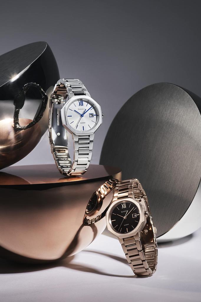 Casio Scene Solar Uhr Silber SHS-4529D-7AJF Damen