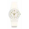 Swatch Armbanduhr 34mm Weiß Bishop SO28W106-S140 Klassisch Lässig Schlicht