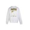 Puma Printed Crew Neck Casual Sweatshirt Men Sweatshirt White 585267-02