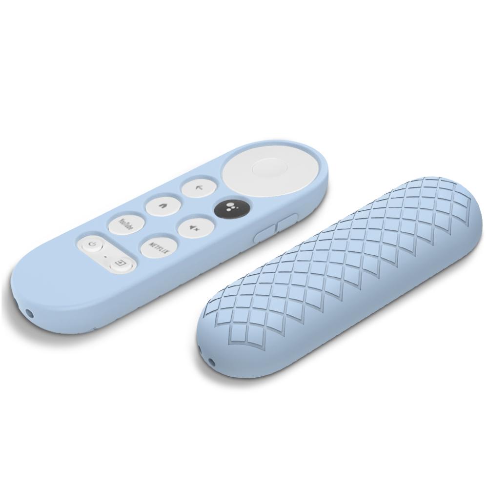Remote Control Case for 2020 Google Chromecast Smart TV Silicone Protective Cover Anti-drop Non-slip Soft TV Remote Case