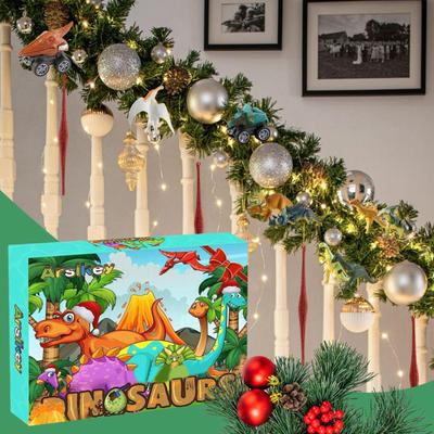 Christmas Calendar 24 Days Advent Toys Dinosaur Cars For Kids Christmas Play Collection Learning Party