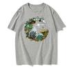 Anime Pattern Printed Men's T-shirt Large Cotton T-shirt High Quality Brand T-shirt Street Loose T-shirt