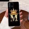 For Vivo V23 Pro New Crown Letter Pink Shiny A To Z Couple Phone Case For Vivo V23 Pro Transparent TPU Shockproof Soft Casing