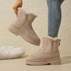 Women Thick Plush Snow Boots New Keep Warm Cotton Shoes Comfortable Platform Ankle Booties Outdoor Non-slip Boots Woman