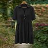 Womens Summer Dresses Short Sleeve Button Down Casual Loose Fit Beach Dresses for Women Vacation Dresses for Women 2026