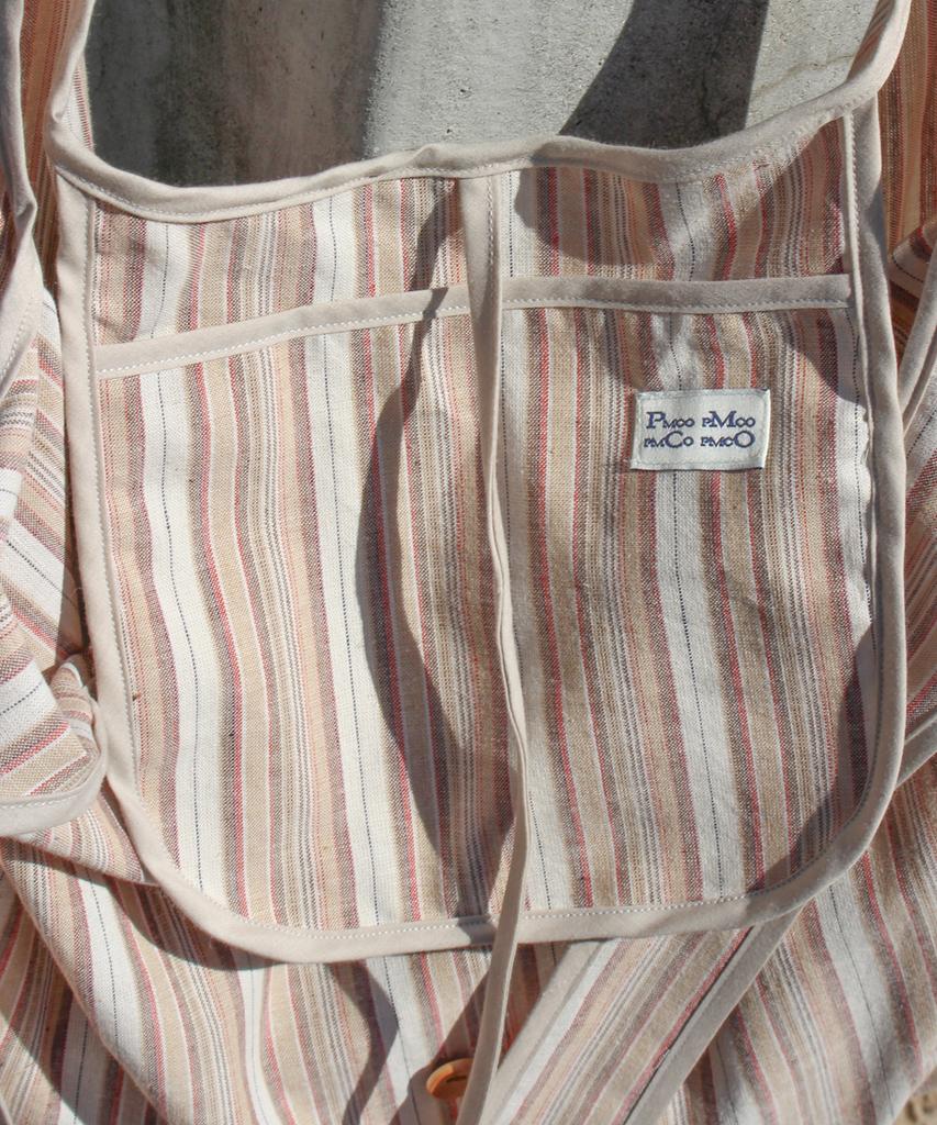 Pmco Striped Button Packable Shoulder Bag (Brown)