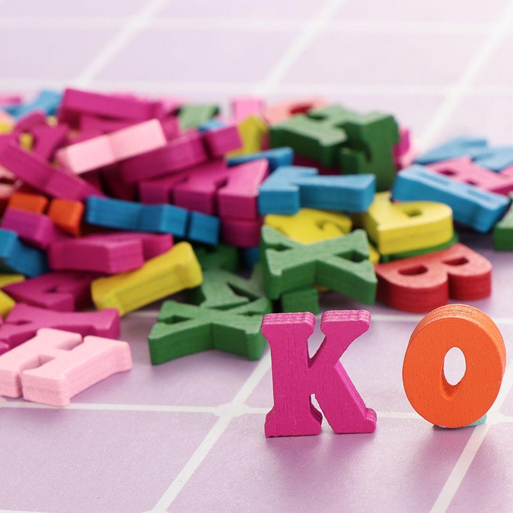 100Pcs New Home DIY Wooden Letters Scrapbooking Wall Decorative Alphabet
