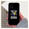Bosnien und Herzegowina Herz Handyhülle Für Samsung Galaxy A13,A21s,A22,A31,A32,A52,A53,A71,A80,A91 Weiche Schwarze Abdeckung