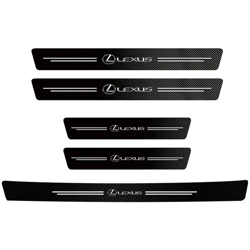 Autocollants de Seuil de Porte en Carbone pour Lexus RX330 IS250 Ct200h ES300h RX350 IS300h NX300h UX GX470 LX570 LS430 LS460 LS RX300 GS NX