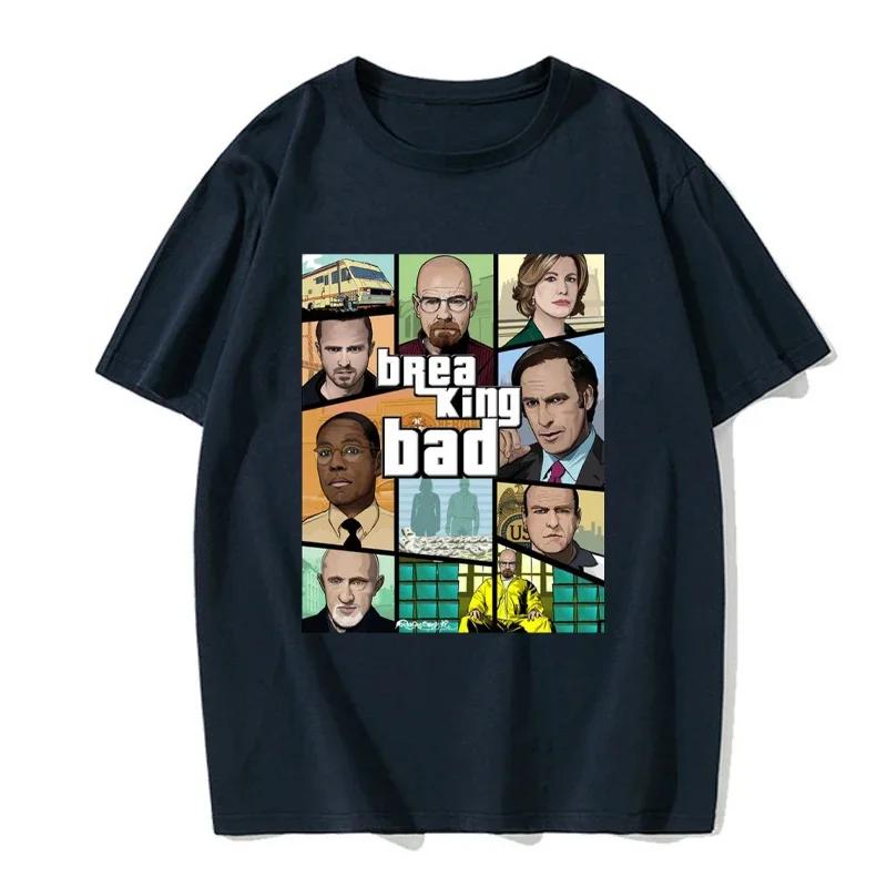 Breaking Bad Heisenberg Better Call Saul Los Pollos Cook An Fashion Pánská Nová Trička s Krátkým Rukávem Hipster Léto O-výstřih
