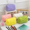 Moda Ragazze Colore Caramella Borsa Cosmetica Grande Capacità Pochette Porta Trucco con Cerniera Borse per Trucco Rosa Pochette Beauty Case