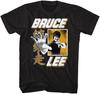Bruce Lee Hand Black Adult T-Shirt Tee