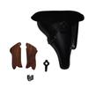 WW2 P08 Luger Holster Black Color w/Grips, Take Tool and Mag Bottom - Repro 99-E2SA-63GK