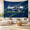 Seattle Seahawks Wall Tapestry, Soft Fabric Wall Hanging, Decorative Backdrop For Bedroom Home Wall Art