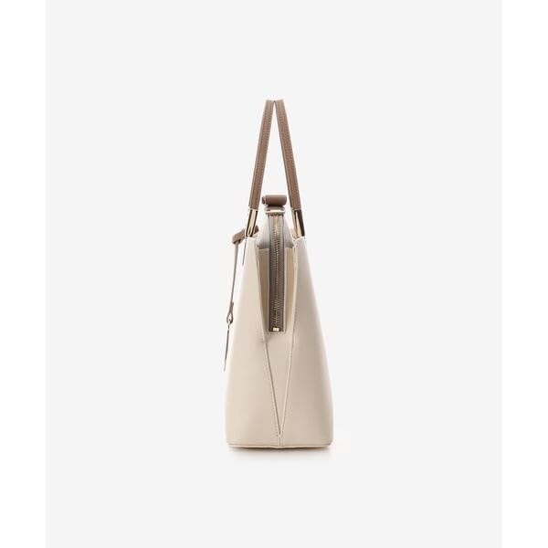 [And Chouette] Two-tone handle handbag
