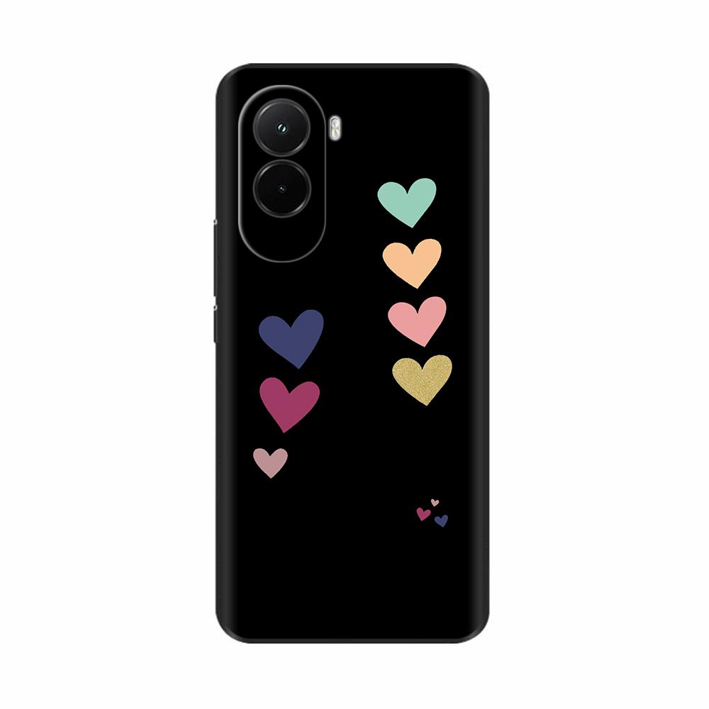 Weiche Hülle für Xiaomi Poco M7 4G Luxuriöser Druck-Rückdeckel für PocoM7 M7 Silikon-Stoßfänger Schutz Stoßfest Capa pocom7 4G Coque