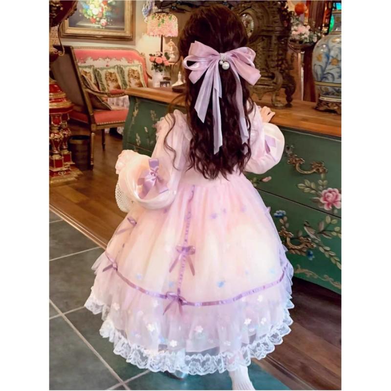 Girls Lolita Princess Dresses Cute Elegant Mesh Dresses Birthday Dresses