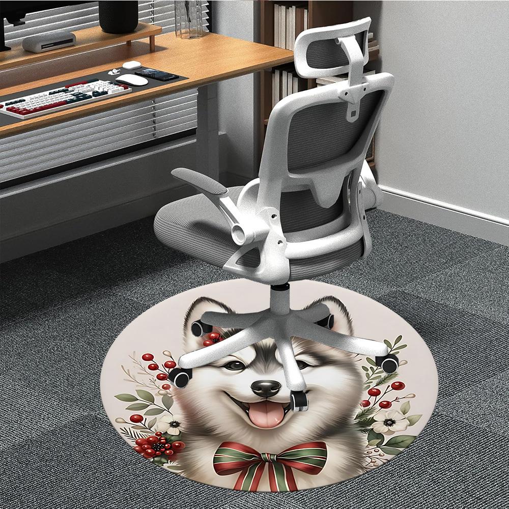 1pc Puppy Holiday Carpet for Office, Non-slip, Soft and Durable Office Rug, Perfect for Office yy260128055