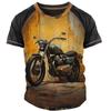 Herr Sommarkläder 3d Grafik T-shirts Vintage Motorcykel T-shirts Streetwear Kortärmade Toppar Herr Motorcykeltröjor Tee