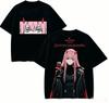 Darling In the Franxx Zero Anime Lover T-shirt Harajuku Cotton New Model High Street Retro Over