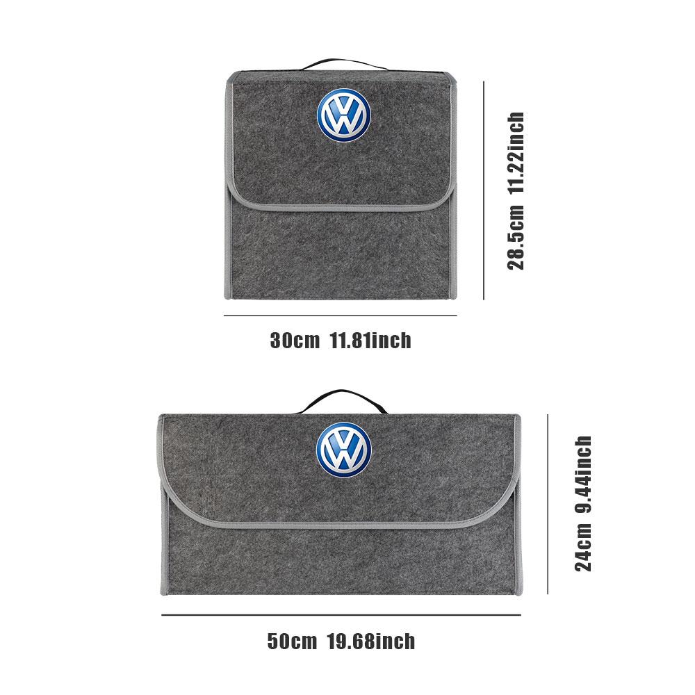 Car Trunk Storage Bag Organizer Sundries Stowing Tidying Box Center Cover For VW Golf 7 MK7 Golf 6 MK6 Tiguan Polo CC B6 TouaregPC1