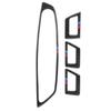 For BMW F10 2011-2017 Carbon Fiber LHD Window Switch Cover Sticker Molding Trim