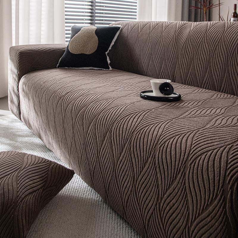 New Jacquard Velvet Simple Cover Sofa Cover Four Season Anti Slip All Inclusive Cover Sofa Cover