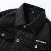 Tooling Denim Jacket Men's Spring and Autumn American Retro Loose Spring Denim Jacket Couple Lapel Jacket