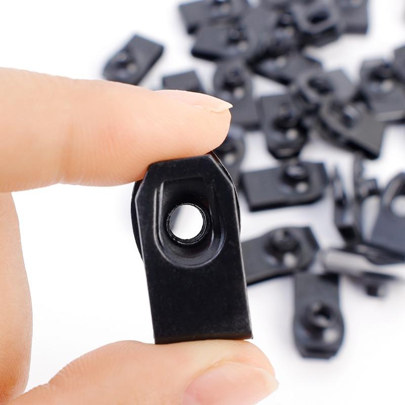 Auto Motorrad Metall Selbstschneidende Schraube Clip Gemischt Set U Typ Verschluss Clip Stoßstange Kotflügel Liner Retainer Auto Teile
