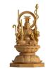 Tiny Buddha Uga Benzaiten 11cm Boxwood Gold Paint Benzaiten Uga God Buddha Statue Figure Wood Carving Ornament Uga Happy Benzaiten Eight-Armed