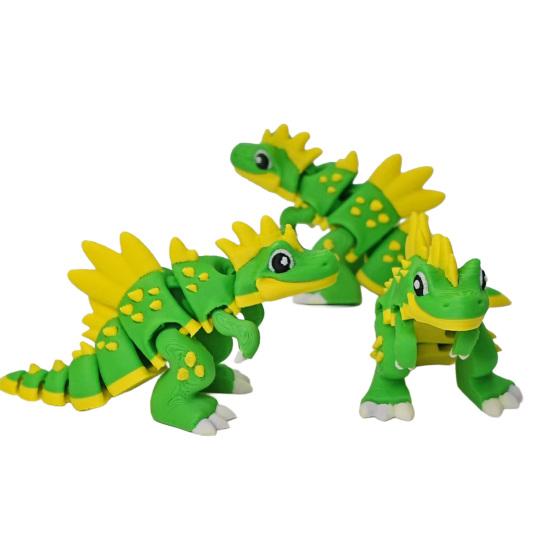 3D Printed Spinosaurus Figurine Movable Joints Dinosaur Stress Relief Dino Fidget Toy Home Office Desktop Decoration Ornament